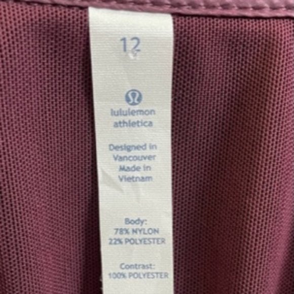 Lululemon Coco soft shell jacket, color Bordeau Drama, size 12 (fits 8-12) - Picture 4 of 6